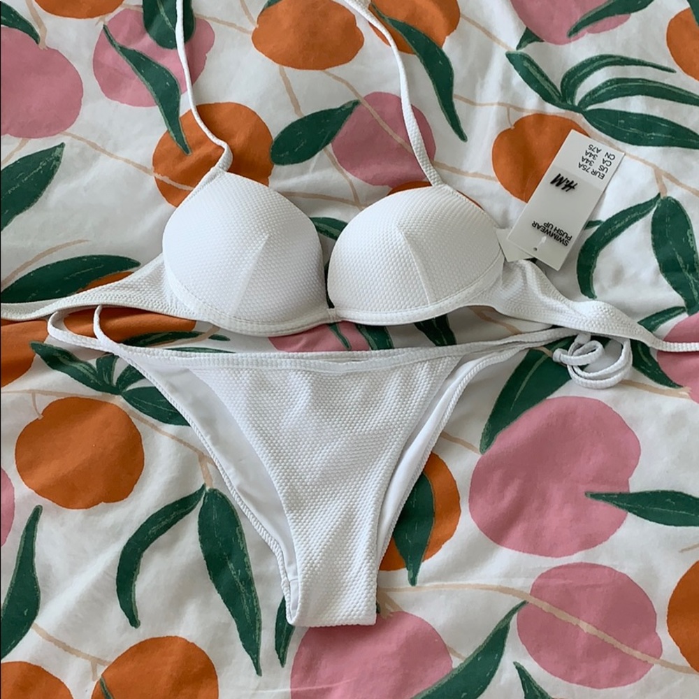 White H&M bikini